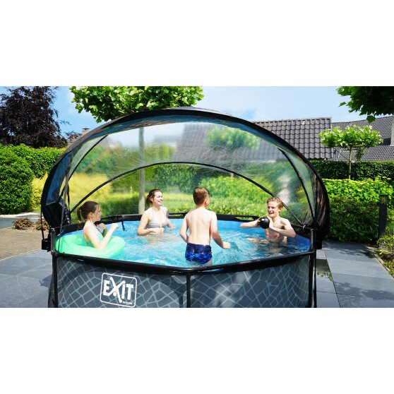exit-stone-zwembad-o300x76cm-met-dome-en-filterpomp-de-versie-grijs7