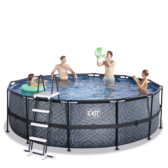 exit-stone-zwembad-o450x122cm-met-zandfilterpomp-grijs3